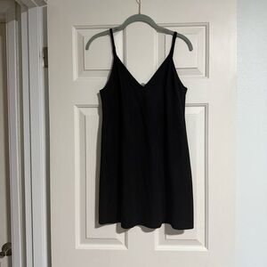 Wilfred Free Black Faux Suede Mini Dress